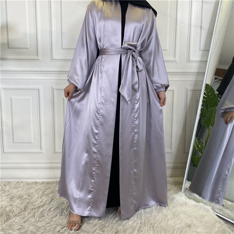 Kimono Mikasa en satin Premium de Dubai avec ceinture