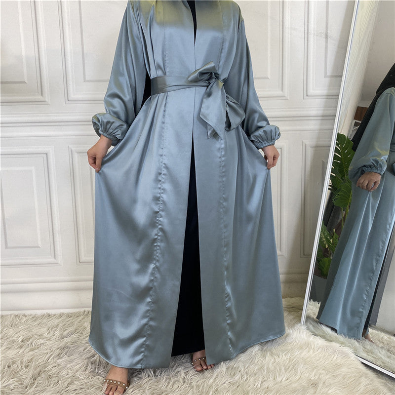 Kimono Mikasa en satin Premium de Dubai avec ceinture