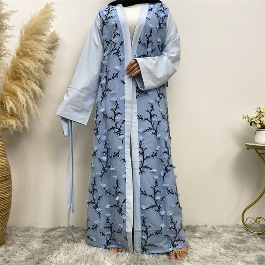 Kimono Nanami avec Broderie Fleurs en Relief 🌸