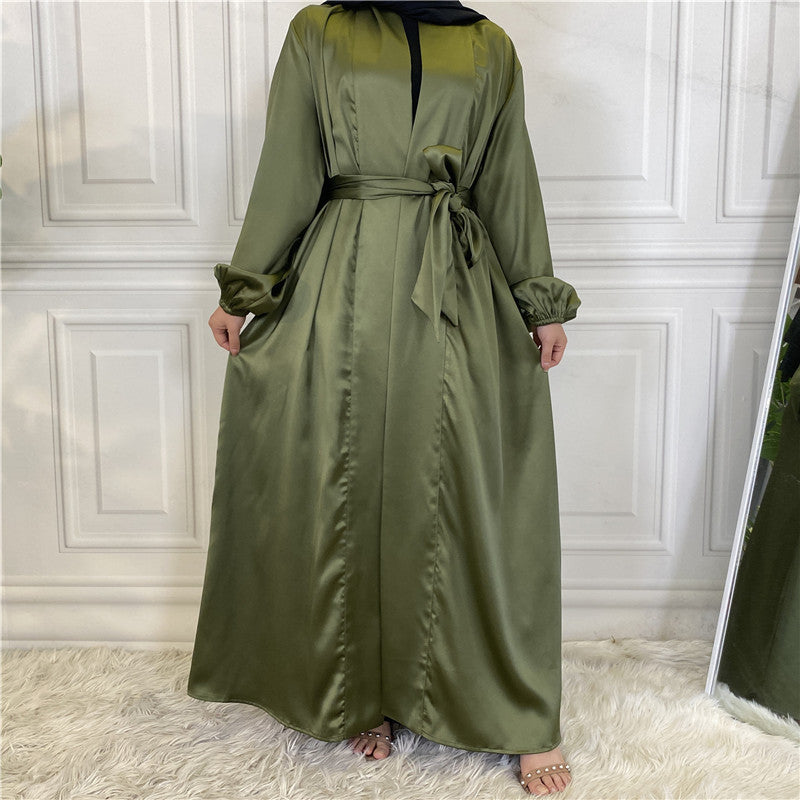 Kimono Mikasa en satin Premium de Dubai avec ceinture