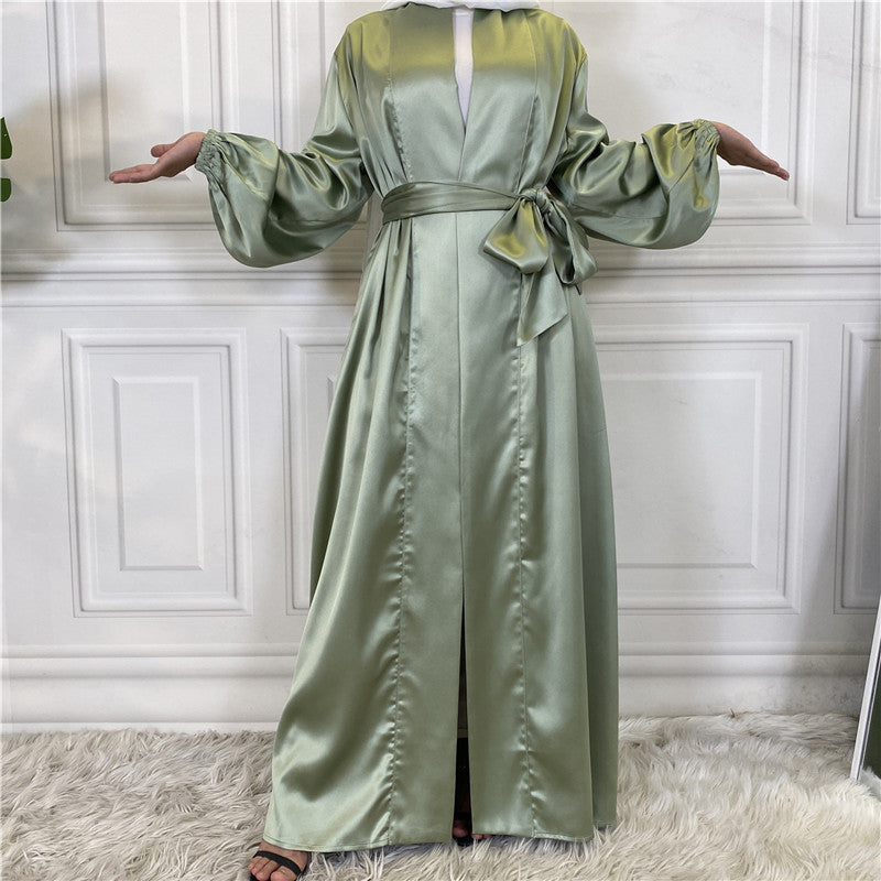 Kimono Mikasa en satin Premium de Dubai avec ceinture