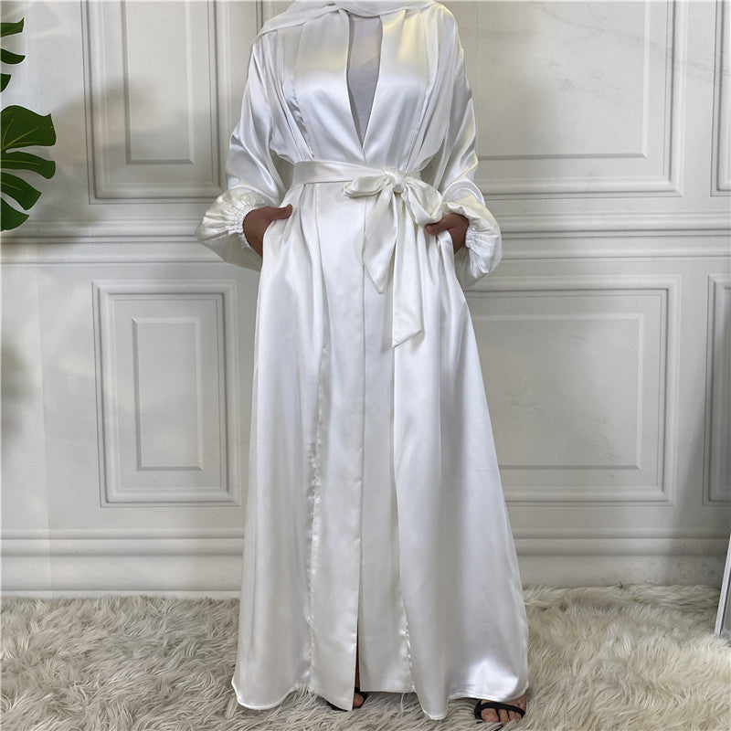 Kimono Mikasa en satin Premium de Dubai avec ceinture